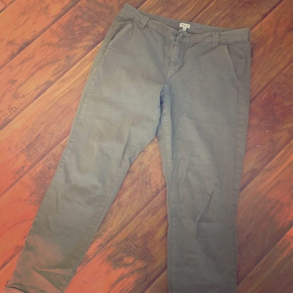 Green Madewell Straight-Leg Trousers - Size 10
